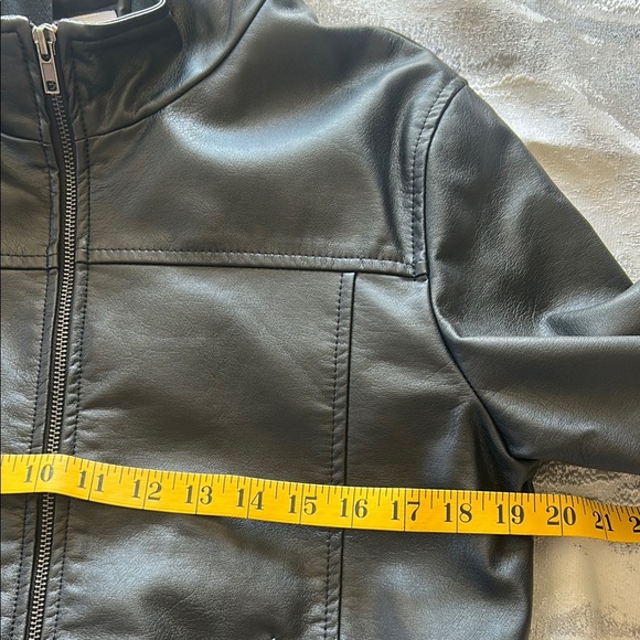 White Birch Black Faux Leather Jacket.Size S - Picture 6 of 13